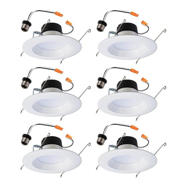 Halo LA5 Series Matte Soft White 5/6 in. W LED Retrofit Recessed Lighting 8 W LT560WH6930-6CA - main